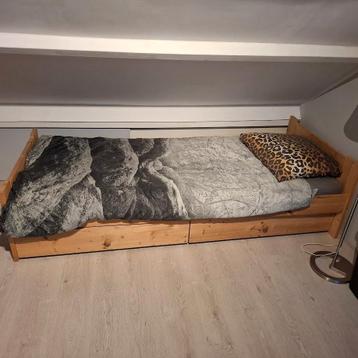 1-persoonsbed 220 x 90 cm – voor lange mensen – met lades