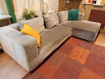 Grote hoekbank met wasbare hoes - gratis ophalen