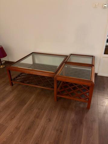 Glazen salontafel bankstel 2 stoel vandaag morgen ophalen