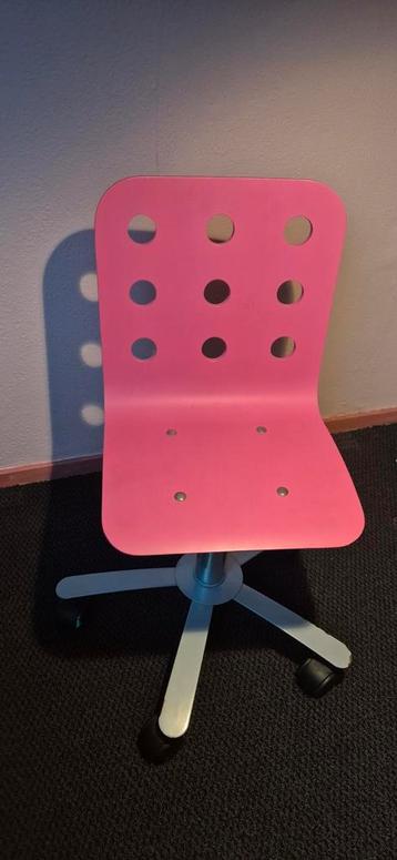Roze Kinderbureaustoel - In hoogte verstelbaar