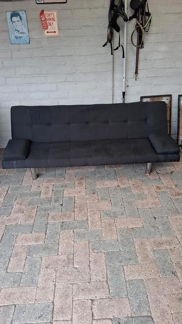 Zwarte slaapbank / Futon