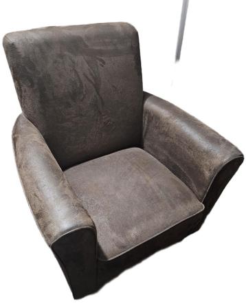 Fauteuil bruin microvezel