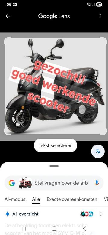 Snorscooter Viva City/Speedfight gezocht (250-300 euro)