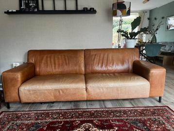 3-zits leren bank met cowboy leather