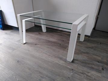 Leitmotiv Salontafel met glazen blad