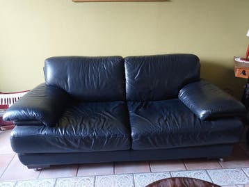 Gratis 2x Leren bankstel