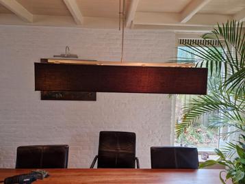 Zwarte hanglamp eettafel met dimmer (klassieke gloeilamp)