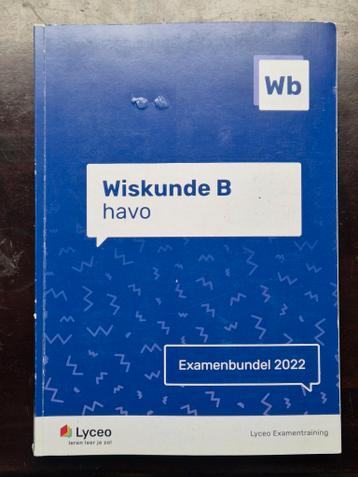 Lyceo HAVO examenbundel Wiskunde B 2022