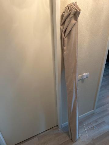 Vouwgordijn beige (202 cm breed, 140 cm hoog)