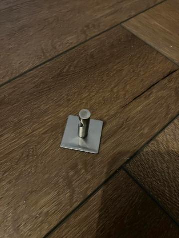 RVS geborsteld wandhaak gratis