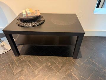 Zwarte Salontafel met Onderblad- GRATIS AF TE HALEN