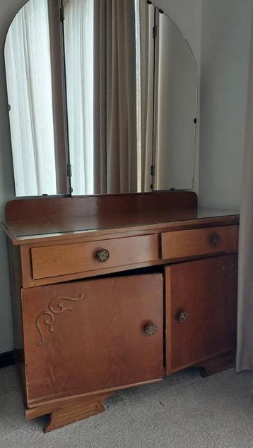 Slaapkamer set: Bed 120, nachtkastjes en toilettafel