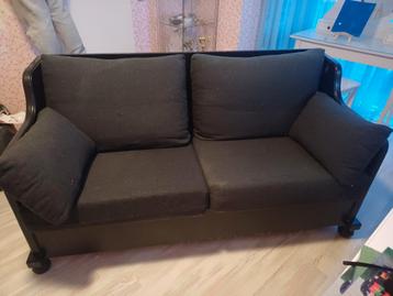 Gratis afhalen zwart bankje in goede staat