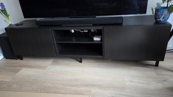 Ikea Besta TV Kast Zwartbruin met Pootjes