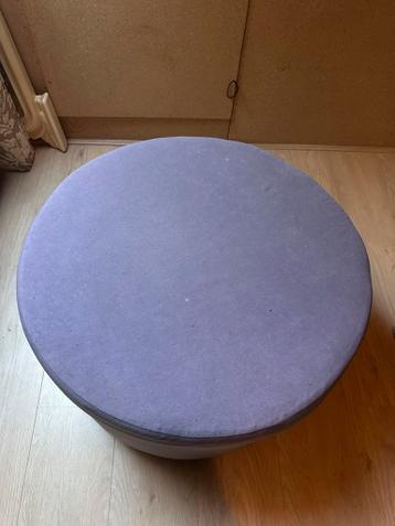 Ronde poef / voetenbank
