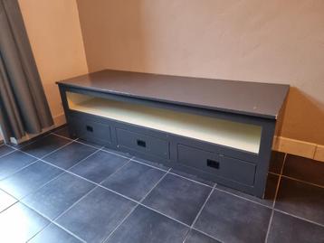 Grijs TV meubel 175x62x53 - 3 laden