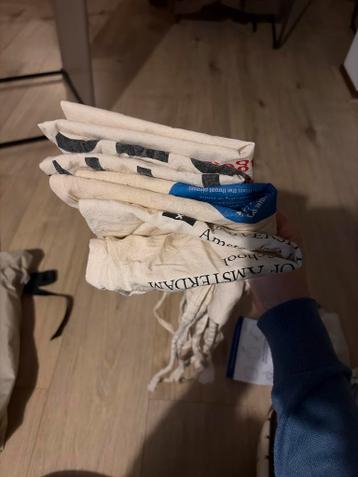 Set van 4 Canvas Tote Bags - Herbruikbaar