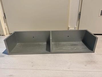 GRATIS wandplank eiken zilver 80x15x22