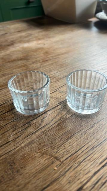 2x Waxinelicht houder