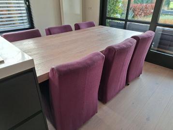 6 Eetkamerstoelen (gratis af te halen)