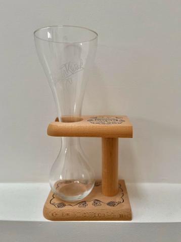 Pauwel Kwak glas met houten standaard