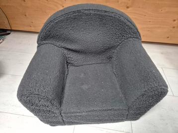 Zachte donkergrijze kinderstoel