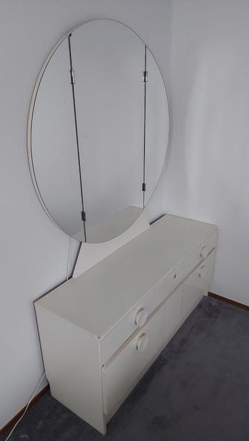 Spiegel met Meubel - 115x35x160 cm. Met laden.