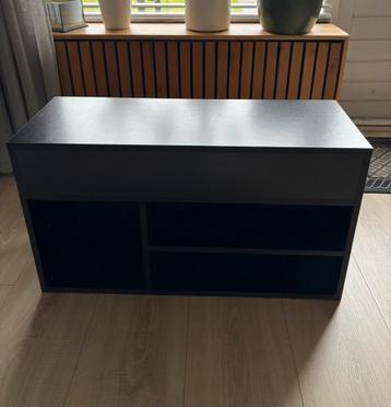 Zwarte schoenenkast 80x30x45 cm