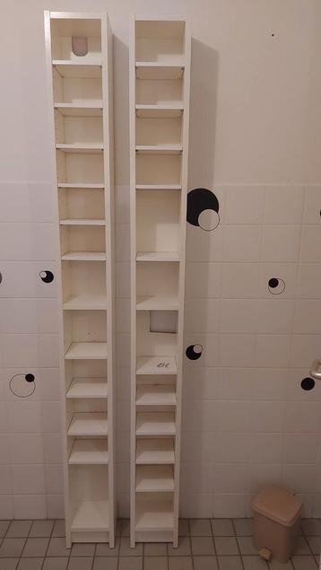 Wit Badkamerkastje / CD Rek - Smal en Hoog