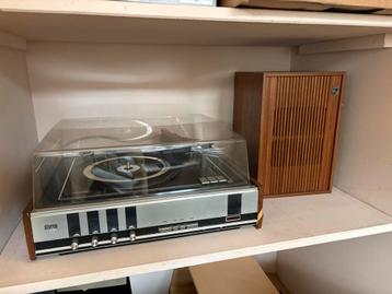 Vintage Philips record player with Speakers