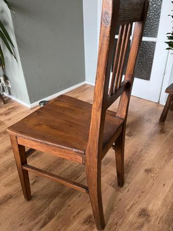 6 houten eetkamerstoelen