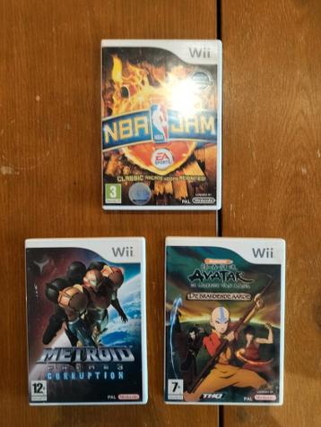 Wii Spellen - NBA Jam, Metroid, Avatar - €5 per stuk