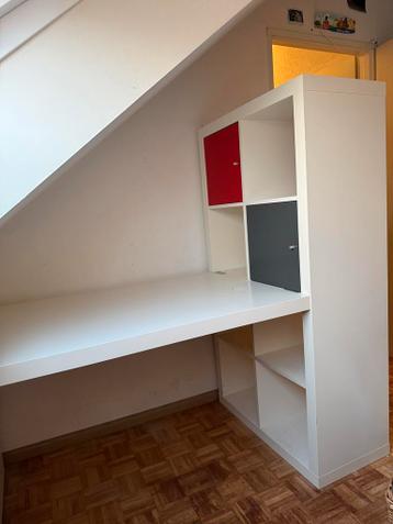 Ikea Bureau + Kast Combinatie