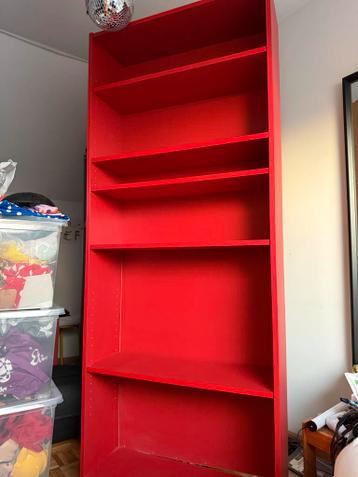 Rode Ikea Billy Boekenkast - Gebruikt