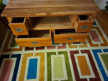 Massief teak houten tv meubel 100(b) x 49,5(d) x 50(h)