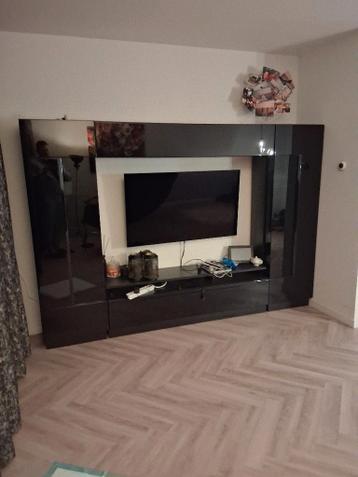 Tv kast zwart glans