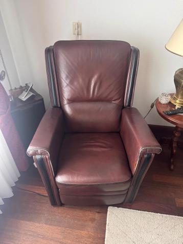 Elektrische ligstoel leer
