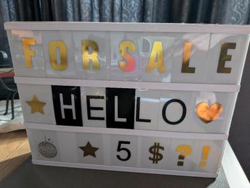 Lightbox + Letters/numbers/symbols