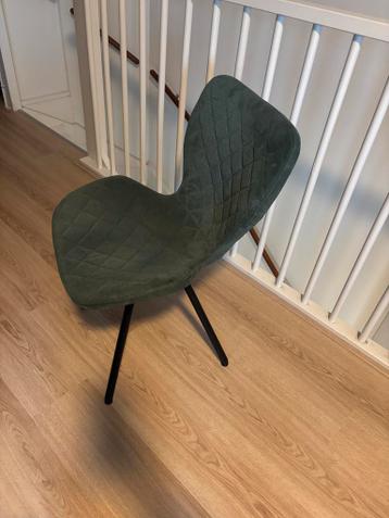 4 groene eettafelstoelen - gratis af te halen