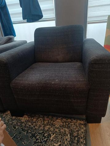 Comfortabele fauteuil, zwart