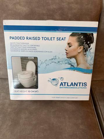 Padded raised toilet seat NEW
