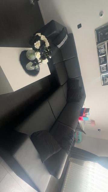 GRATIS VANDAAG OPHALEN - zwart hoekbank kunstleer