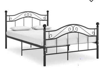 2 persoons Metalen bed 140x200 kleur zwart