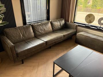 Stijlvolle lederen bank - Vierpersoons of meer