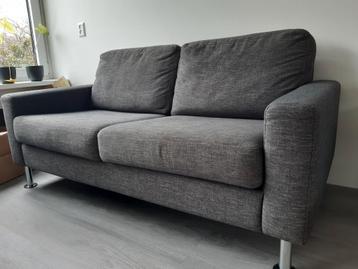 Bank donkergrijs, 2,5 zits.