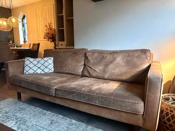 Cognac/bruine 2,5-zitsbank - Gratis afhalen