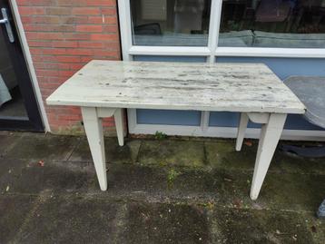 Tafel hout kleur Wit GRATIS