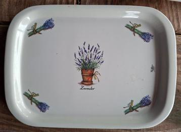 Mooie dienblad met lavendel motief