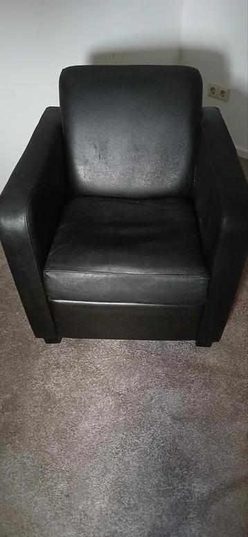 Fauteuil donker bruin