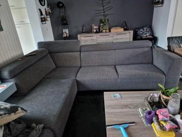 Grijze hoekbank - gratis af te halen